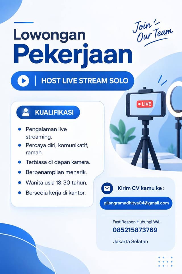 Poster Lowongan