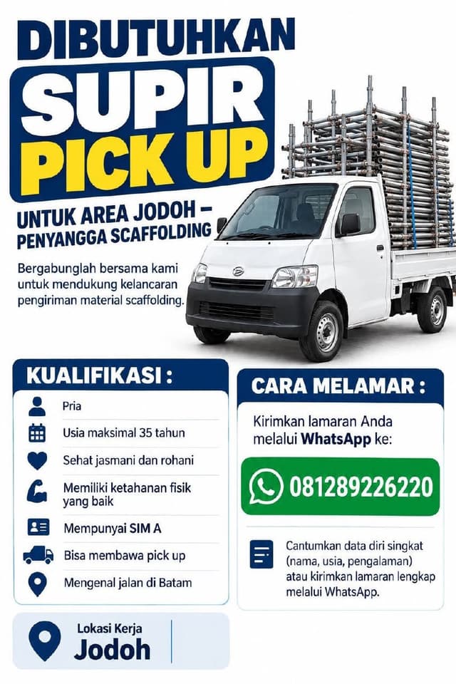 Poster Lowongan