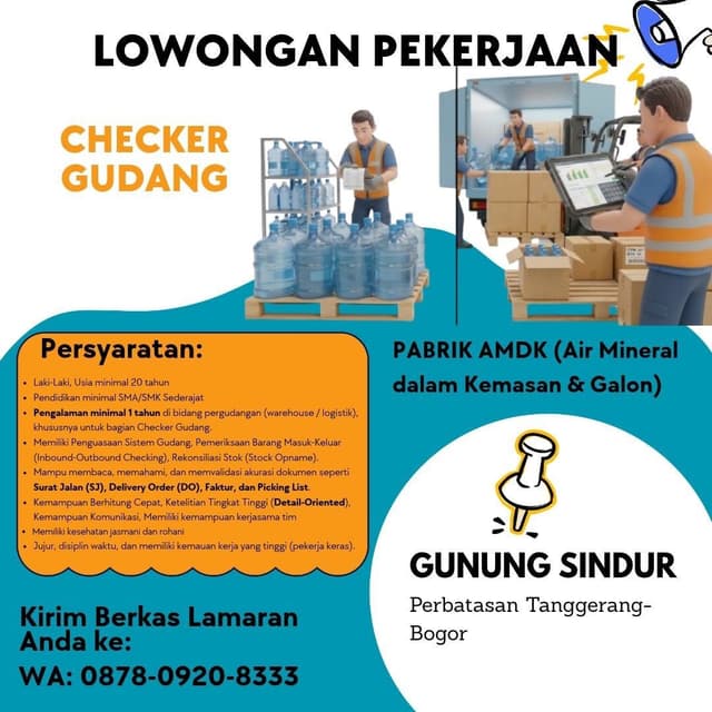 PABRIK AMDK (Air Mineral dalam Kemasan & Galon)
