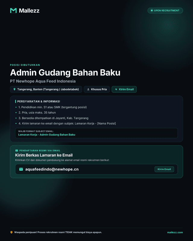 PT Newhope Aqua Feed Indonesia