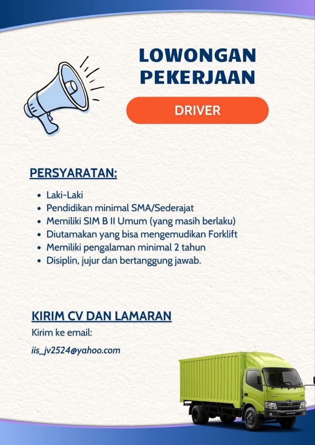 Poster Lowongan