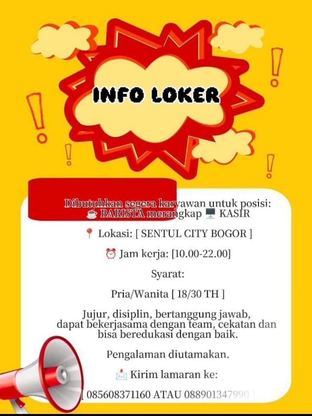 Poster Lowongan