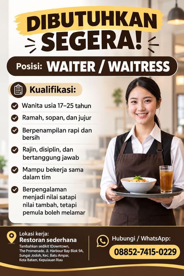 Poster Lowongan