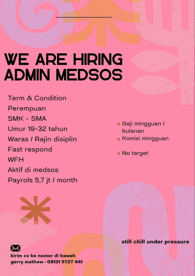 Poster Lowongan