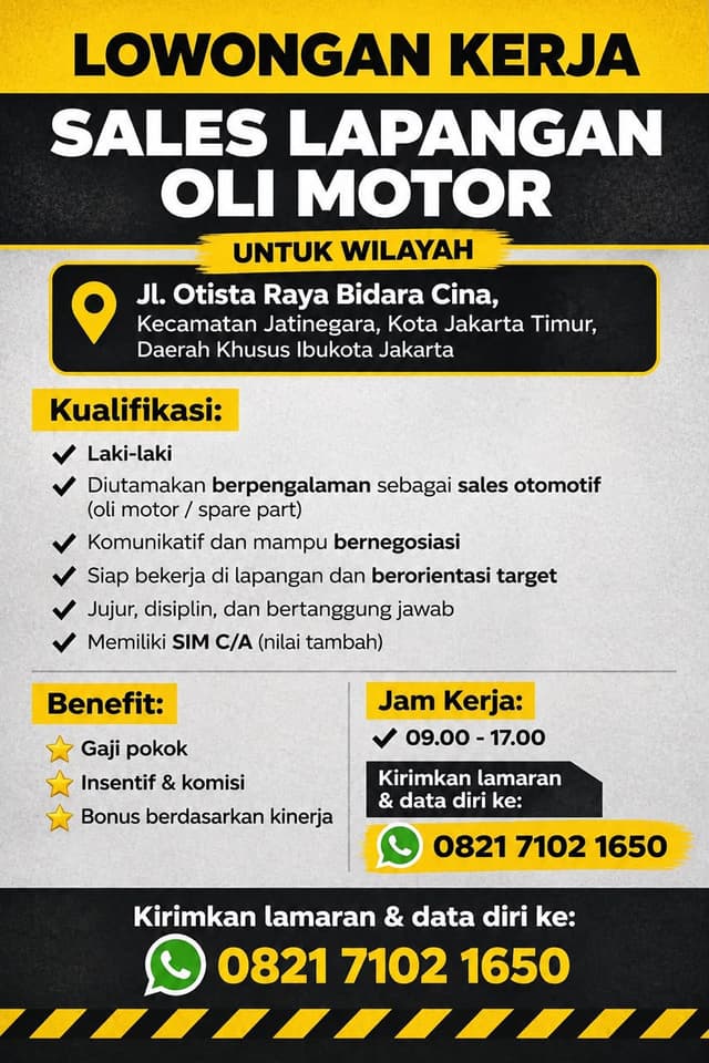 Poster Lowongan