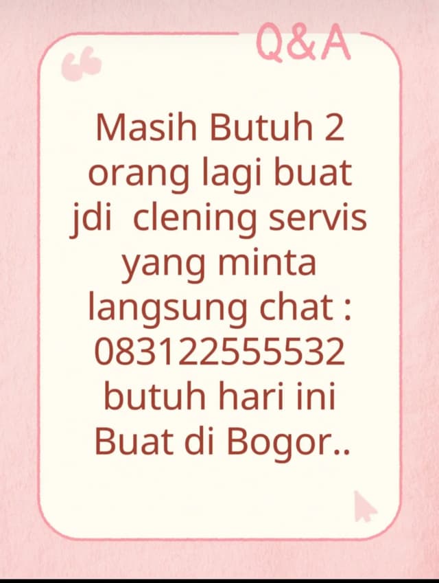 Poster Lowongan