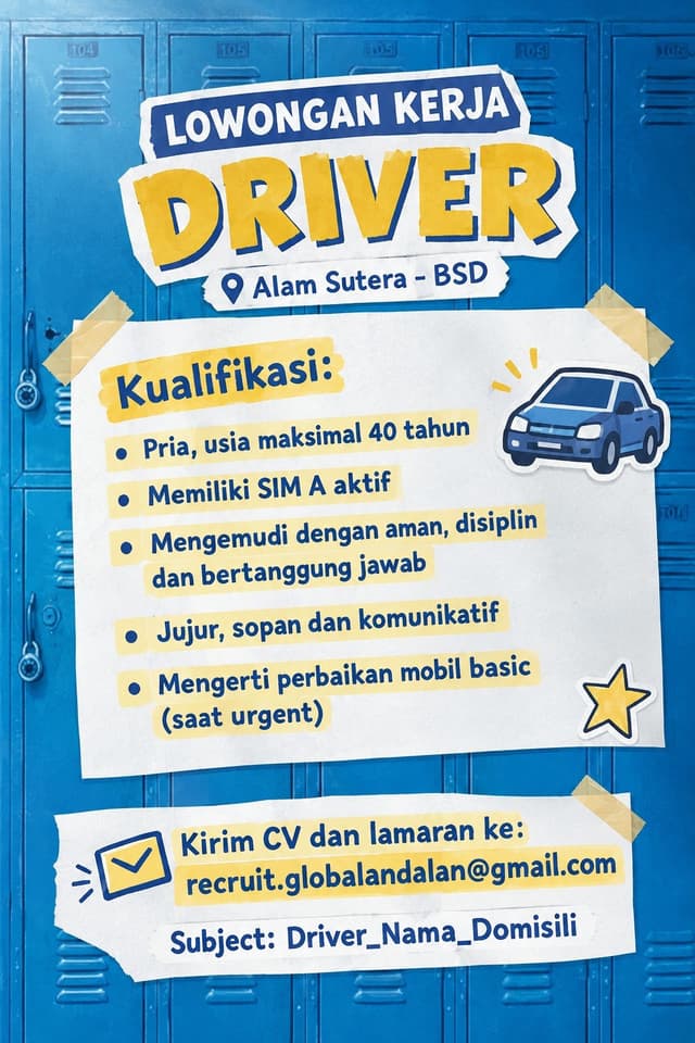 Poster Lowongan